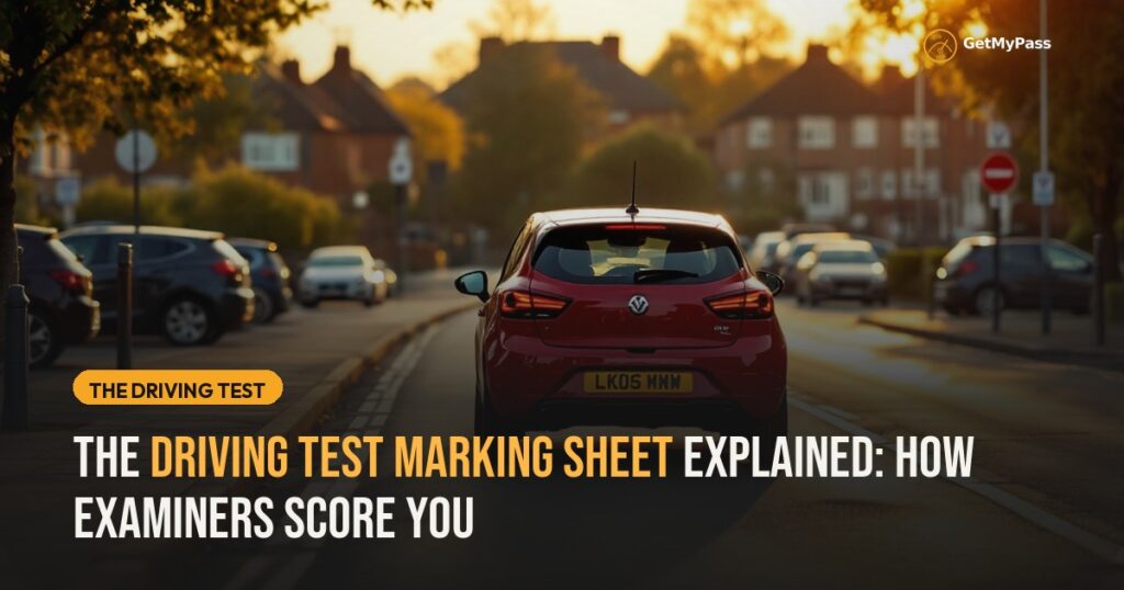 The Driving Test Marking Sheet Explained: How Examiners Score You — GetMyPass