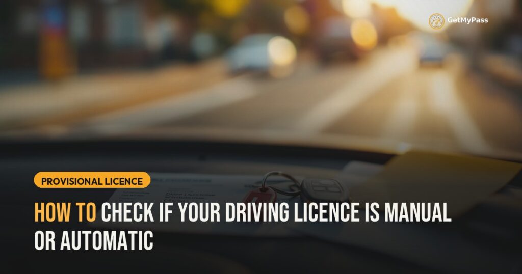 How to Check if Your Driving Licence Is Manual or Automatic — GetMyPass