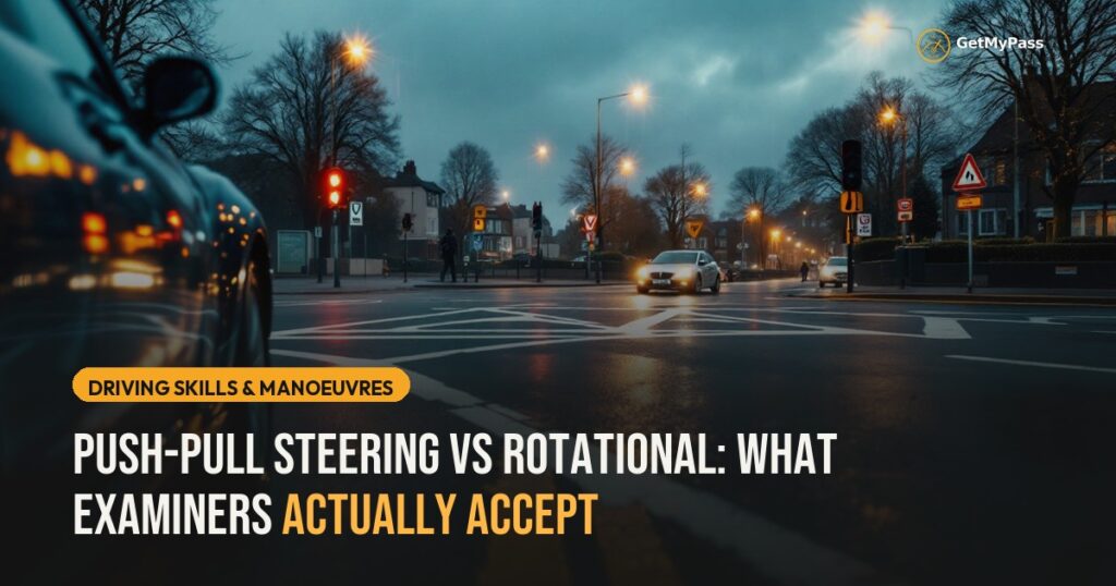Push-Pull Steering vs Rotational: What Examiners Actually Accept — GetMyPass