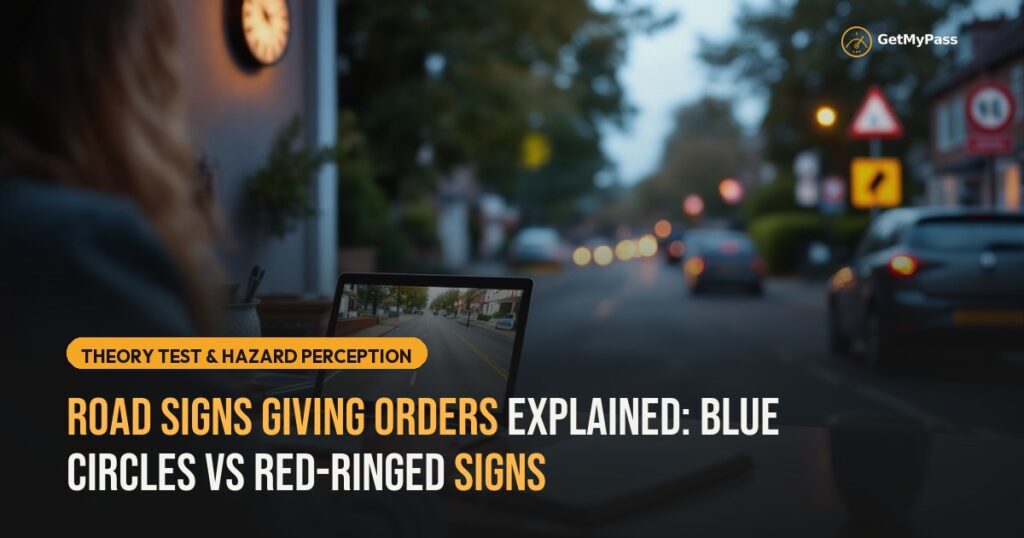 Road Signs Giving Orders Explained: Blue Circles vs Red-Ringed Signs — GetMyPass